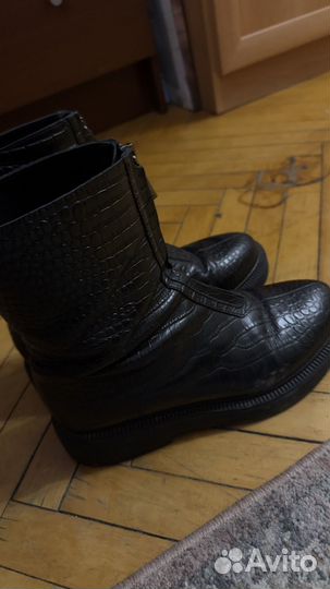 Сапоги женские натуральная кожа 39 40