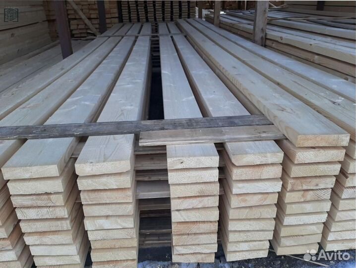 Доска обрезная 40х100х6000