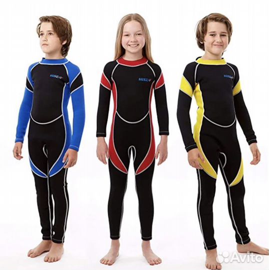 Гидрокостюм детский новый (2,5 мм) и носки 3мм