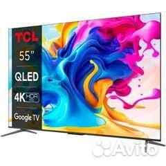 Qled Телевизор TCL 55C647 Ultra HD, новый, Google