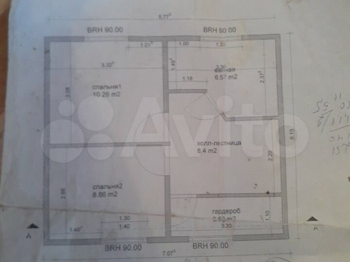 Коттедж 100 м² на участке 10 сот.