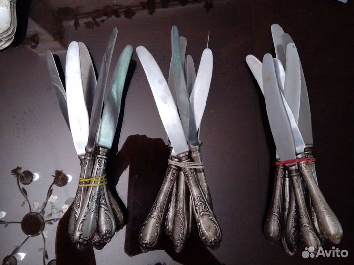 Мельхиоровый столовый набор