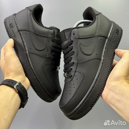 Кроссовки Nike Air Force 1 Low 07 Triple Black 47