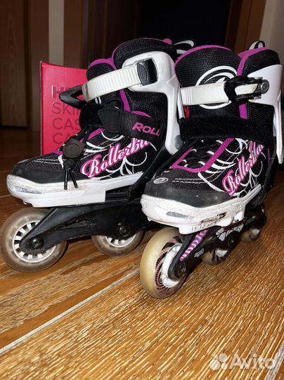 Роликовые коньки, шлем, защита Rollerblade