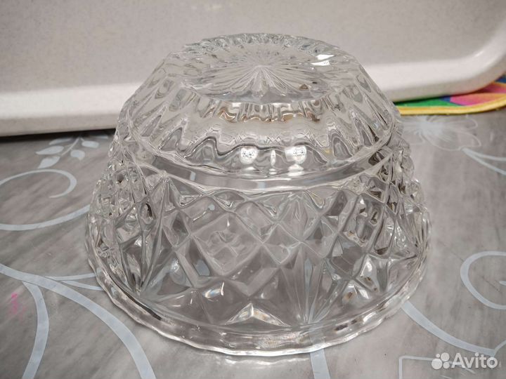 Конфетница салатник хрустальный