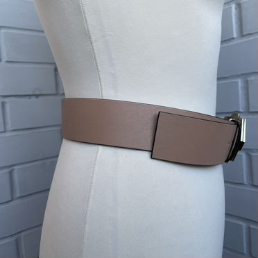 Ремень Marni 80 женский кожа бежевый