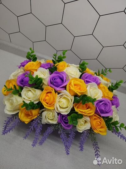 Букет цветов из мыла