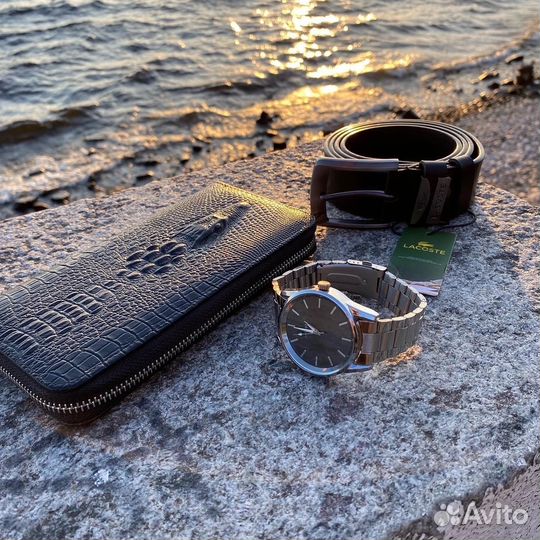 Набор(часы, портмоне, ремень)