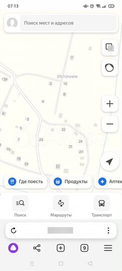 Участок 9,5 сот. (СНТ, ДНП)