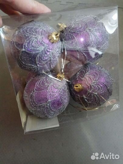 Новогодние шары 8 шт. Цена за все