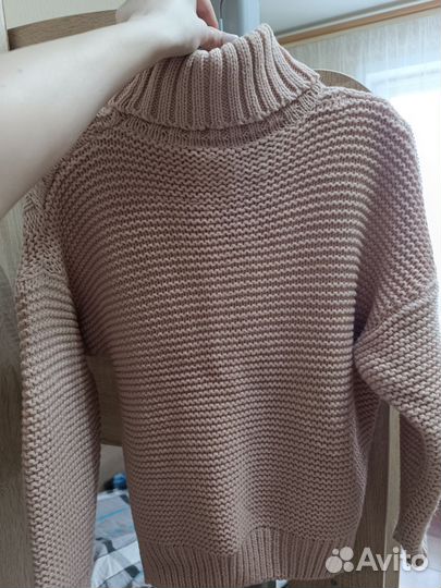 Свитер крупной вязки женский