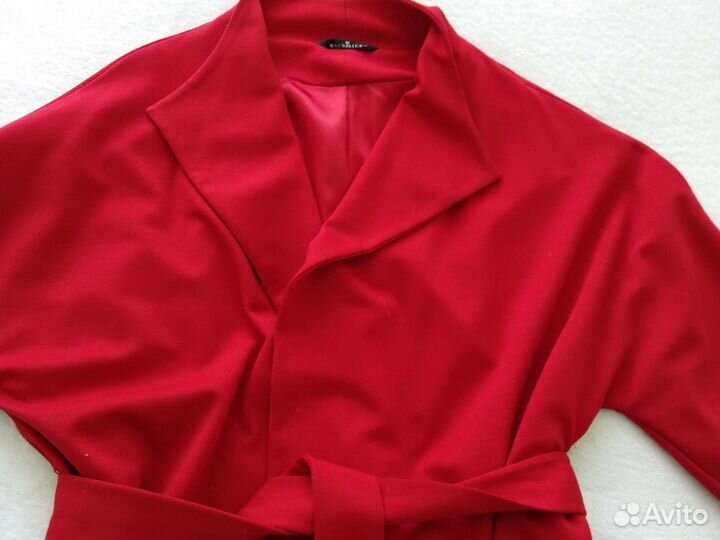 Пальто из трикотажа на подкладке