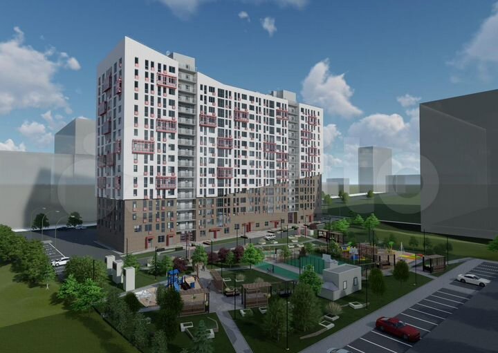 1-к. квартира, 53,8 м², 12/16 эт.