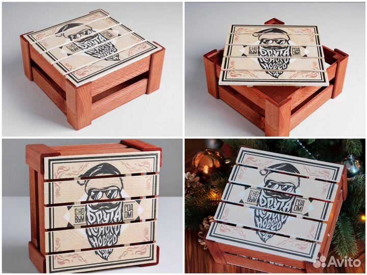 Коробка подарочная. Ящик деревянный