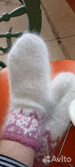 Варежки из собачьей шерсти