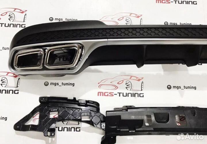 Диффузор и насадки AMG E63 Mercedes E-Class W212