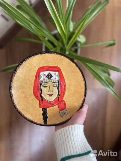 Тарелка ручная роспись