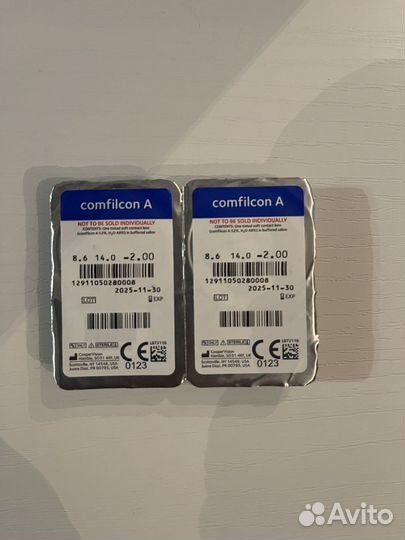 Контактные линзы на месяц biofinity -2.0 и -2.5