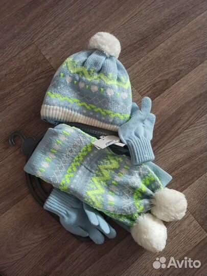 Комплект шапка, шарф