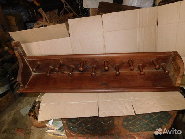 Старинная,деревянная одежная вешалка,период ри