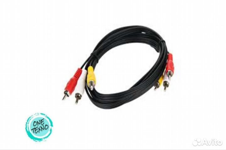 AV кабель 3 RCA Telecom 2 метра (Папа/Папа)