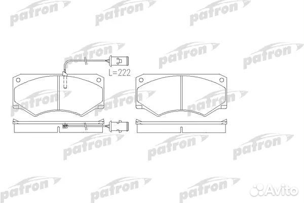 Patron PBP709 Колодки тормозные дисковые передн IV