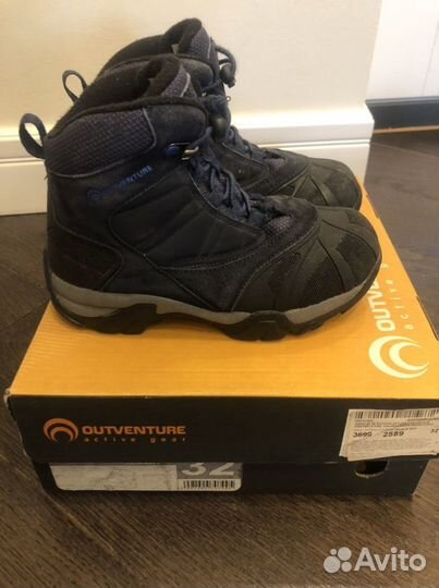 Ботинки зимние Декатлон Outventure р. 32 Кожа