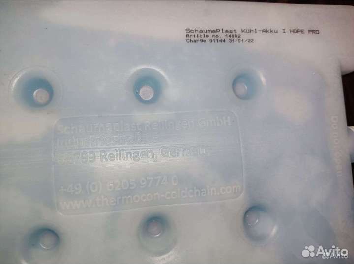 Аккумулятор холода, гель, водно-солевой