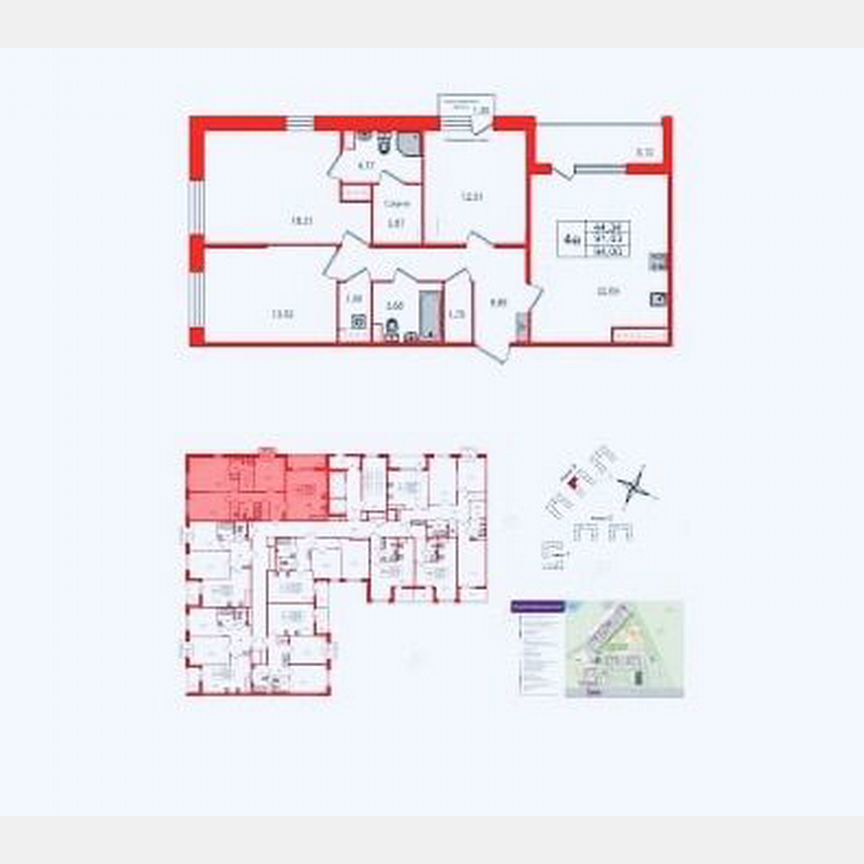 3-к. квартира, 91 м², 5/12 эт.