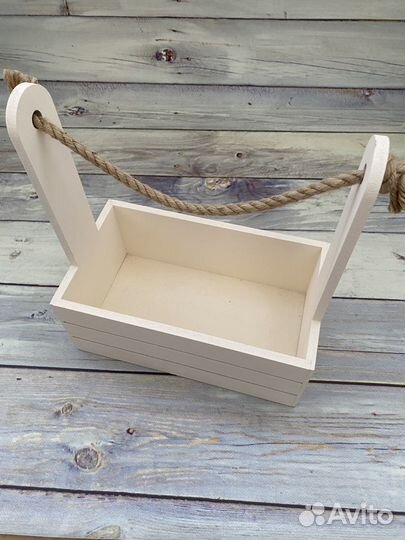 Деревянный ящик для подарков, цветов