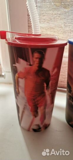 Пластиковые стаканы с Роналду