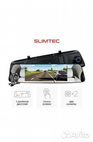 Видеорегистратор - зеркало SLimtec Dual M7