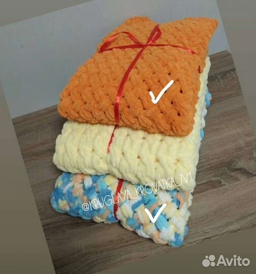 Плед детский плюшевый