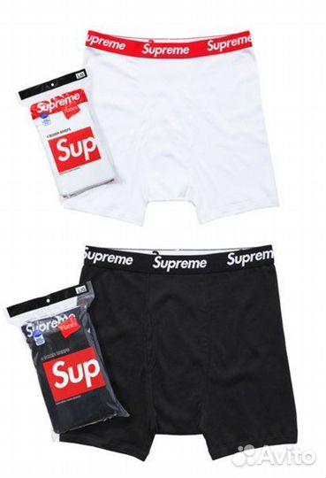 Трусы Supreme Hanes Boxer brifes