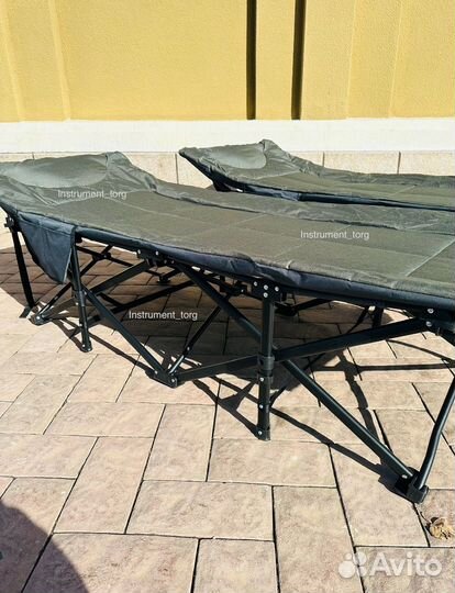 Раскладушка туристическая с матрасом 2шт. Новые