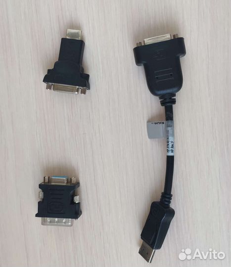 Переходники: VGA-hdvi, hdvi-hdmi, hdvi-DP