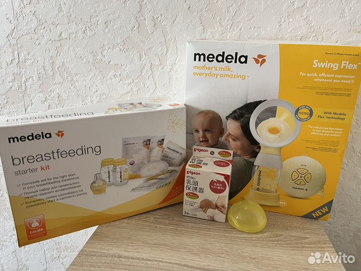 Молокоотсос medela swing flex электрический