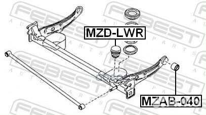 Отбойник заднего амортизатора (mazda MPV LW 199