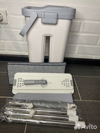 Швабра с ведром и отжимом 8литров