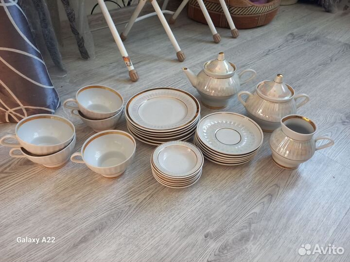 Чайный сервиз СССР перламутровый