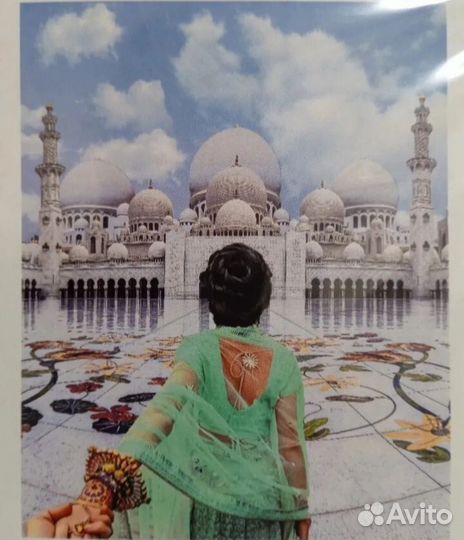 Алмазная мозаика на подрамнике таджмахал