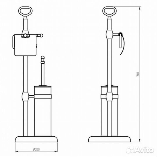 Стойка Migliore Mirella/Fortuna 17263 хром