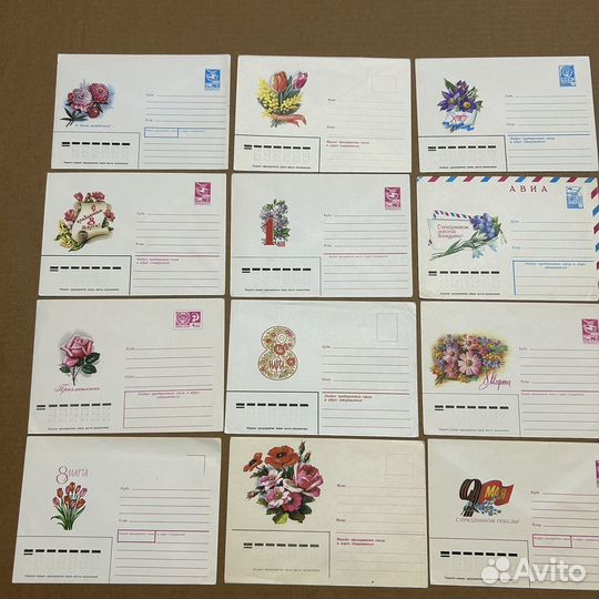 Почтовые конверты СССР и сувенирные комплекты