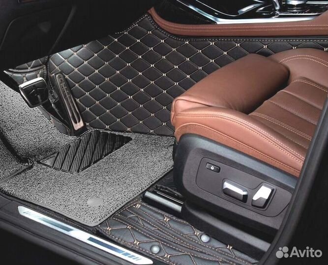 3D Коврики Toyota Салон Багажник из Экокожи