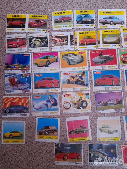 Вкладыши из жвачек turbo, bombibom