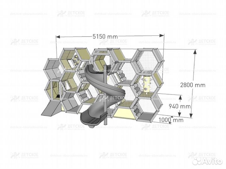 Лабиринт Соты лбс-3, детская игровая зона