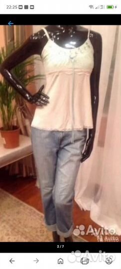 Топ расшитый камнями и бисером Франция