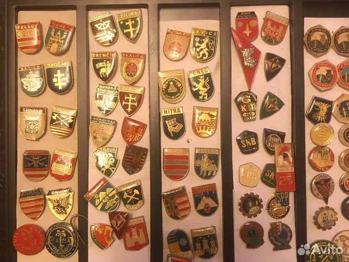 Значки гербы городов советские