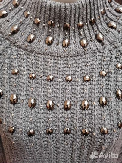 Свитер женский со стразами Bonprix р. 48/50