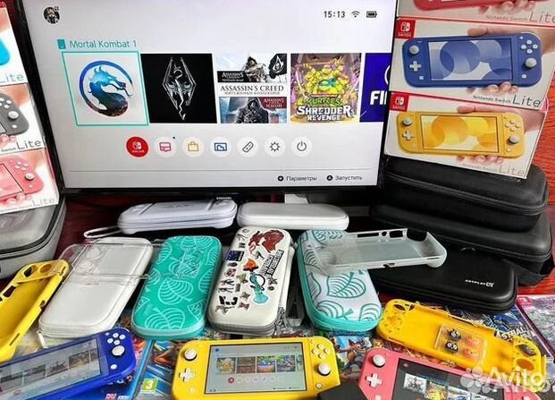 Nintendo Switch Lite + 350 игр